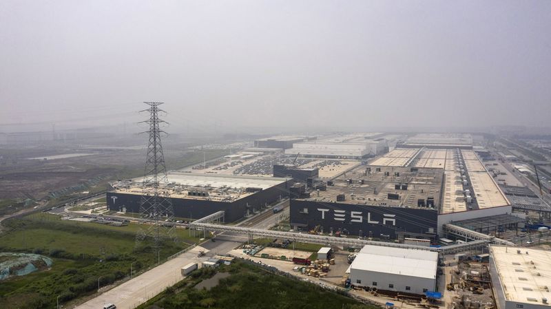 The Tesla Gigafactory in Shanghai.